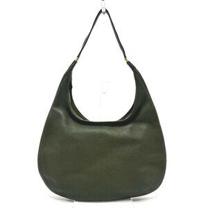 HERMES Gao Bag One-handle Shoulder Bag Hand Bag Leather khaki